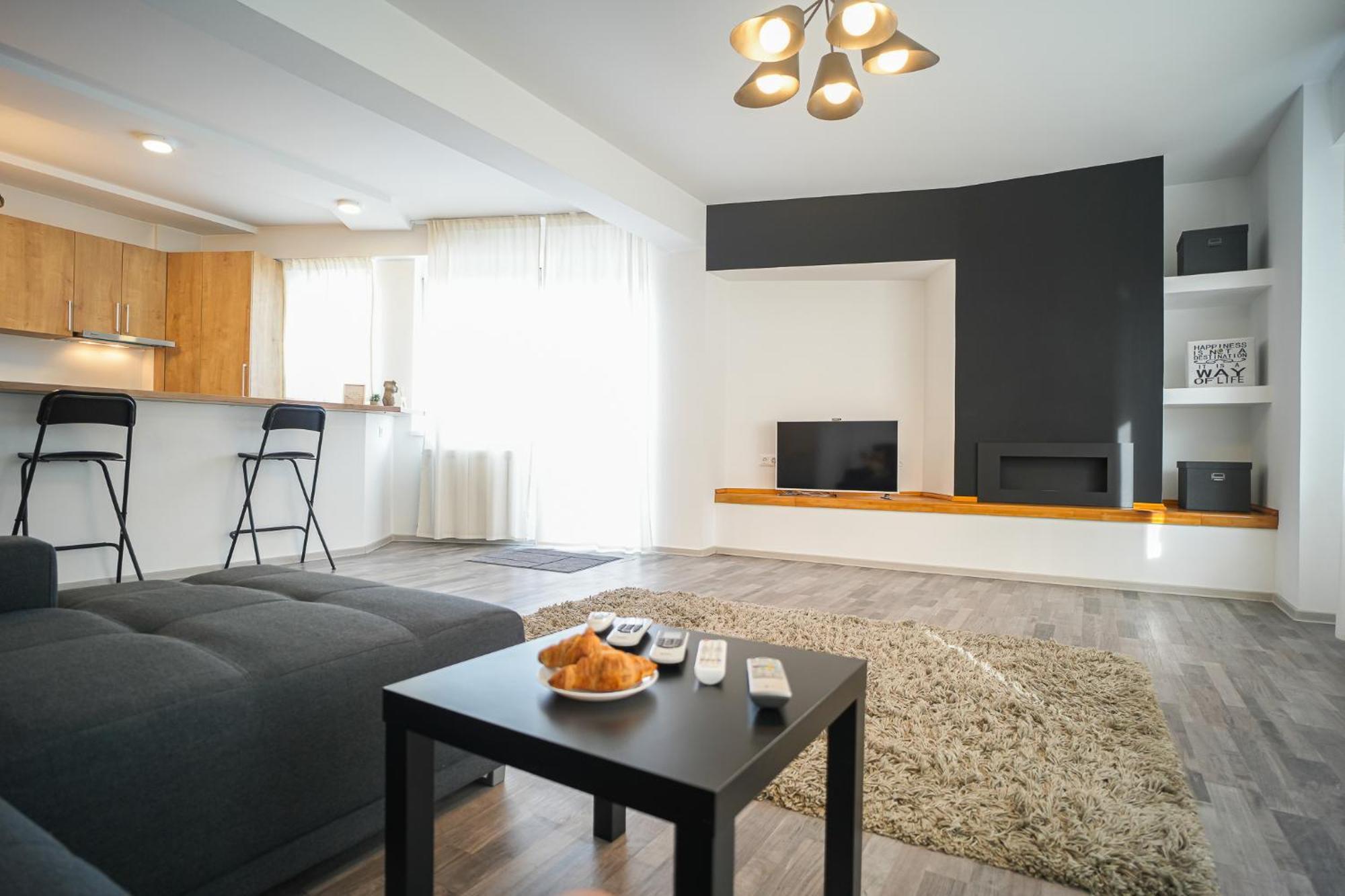 Penthouse With Huge Rooftop Terrace & City View Bukarest Eksteriør billede